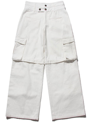 Uncom White Cargo Pants