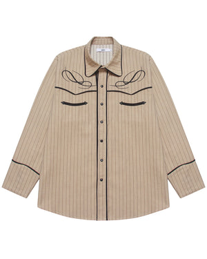 CREAM HOTEL COWBOY SHIRT