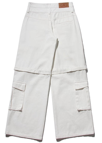 Uncom White Cargo Pants