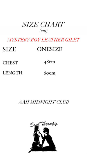 Mystery Boy Leather Gilet