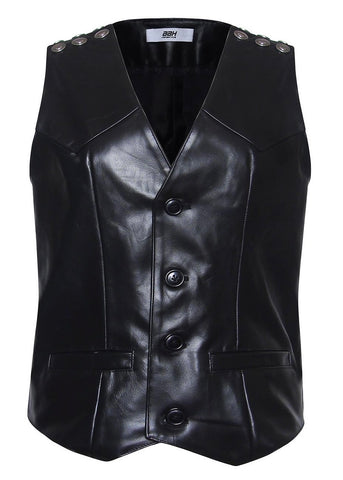Mystery Boy Leather Gilet