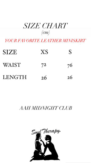 Your Favorite Leather Miniskirt