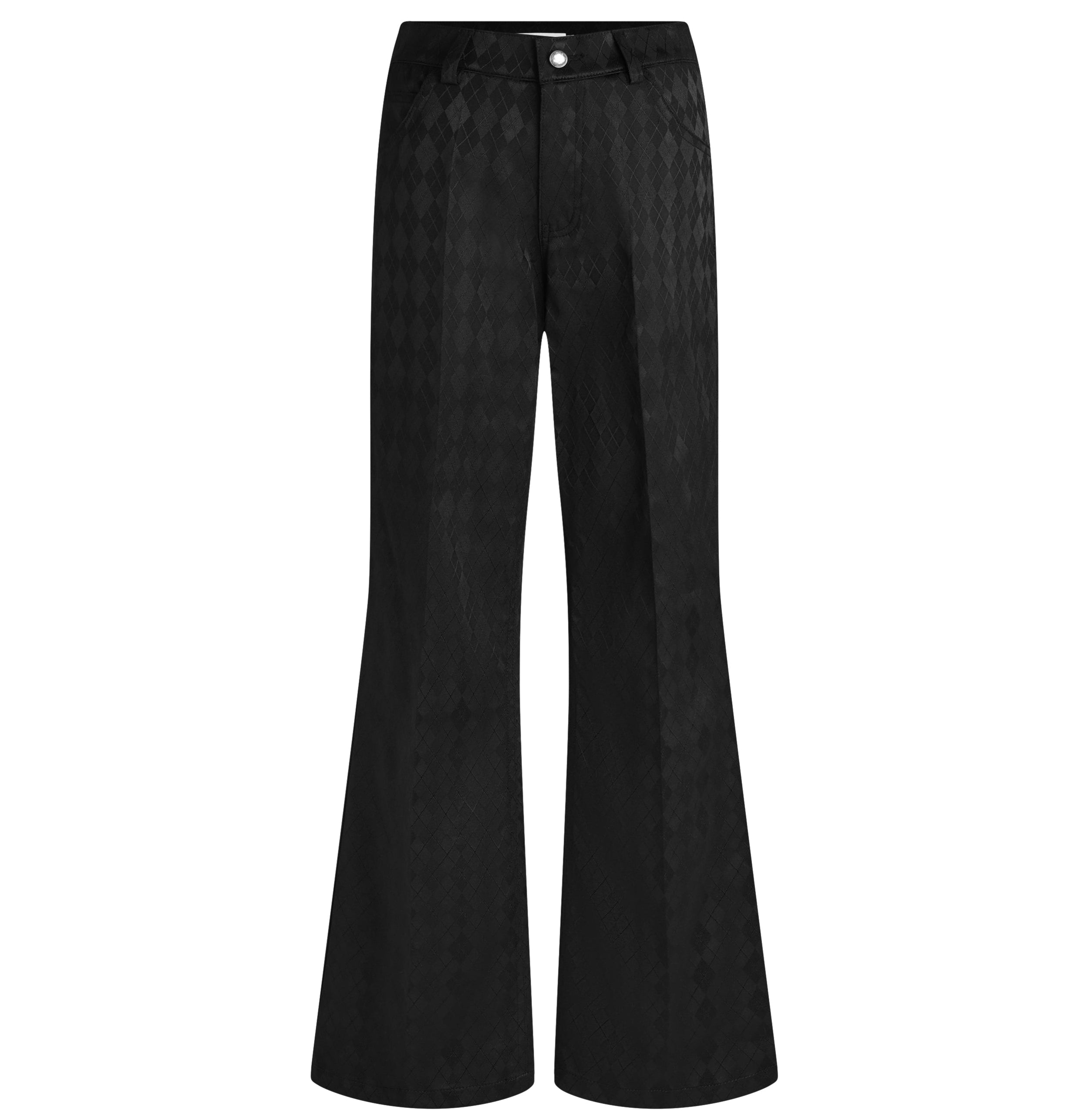 Black Argyle Fancy Trousers