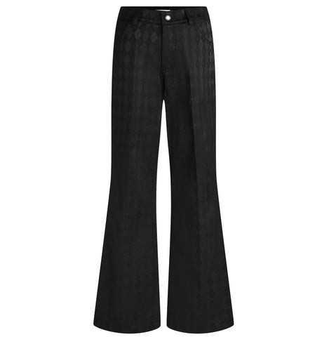 Black Argyle Fancy Trousers