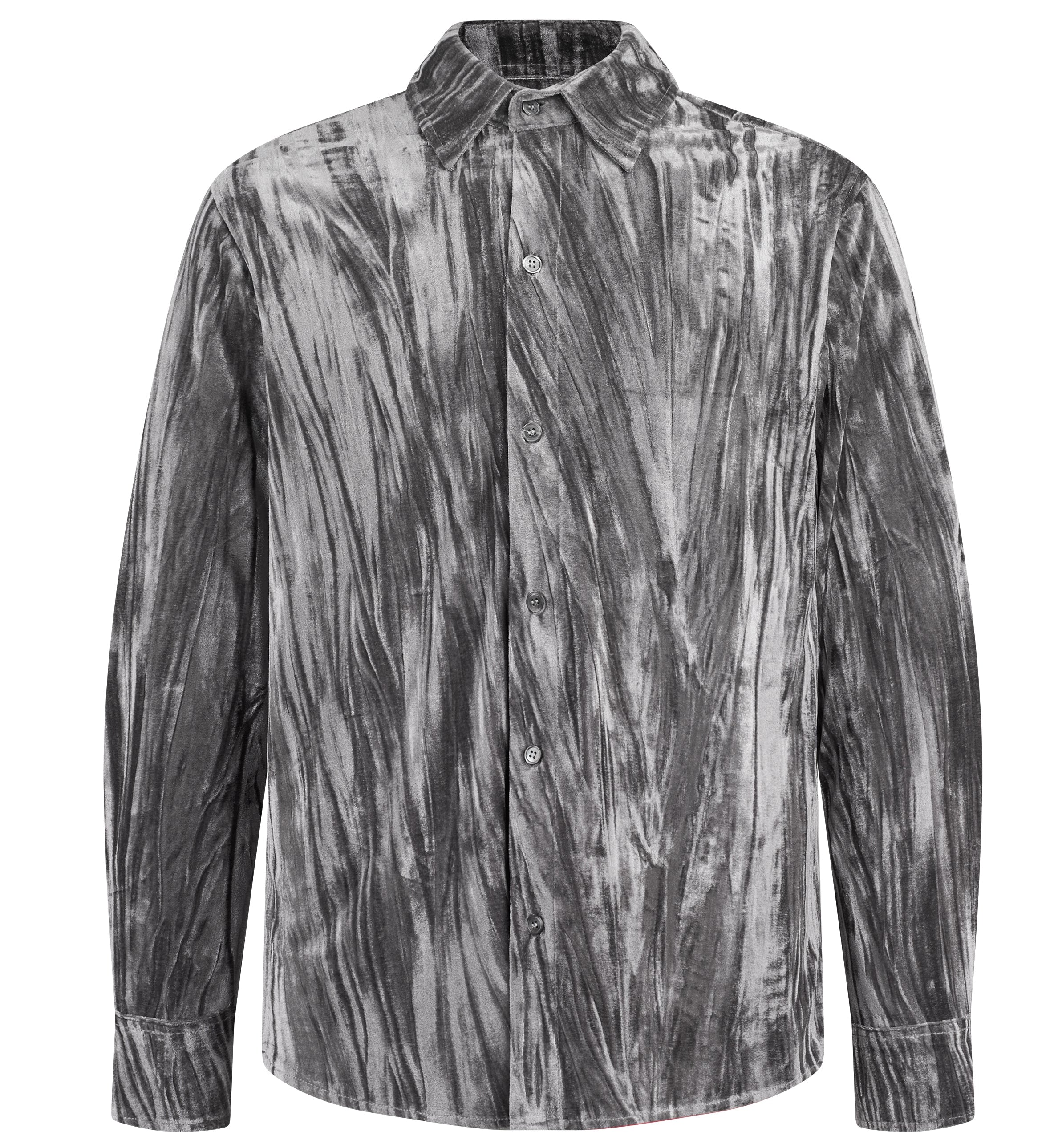 Adore Velvet Shirt (Gray)