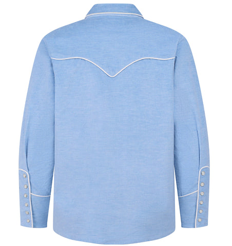 Blue Moment Western Cowboy Shirt