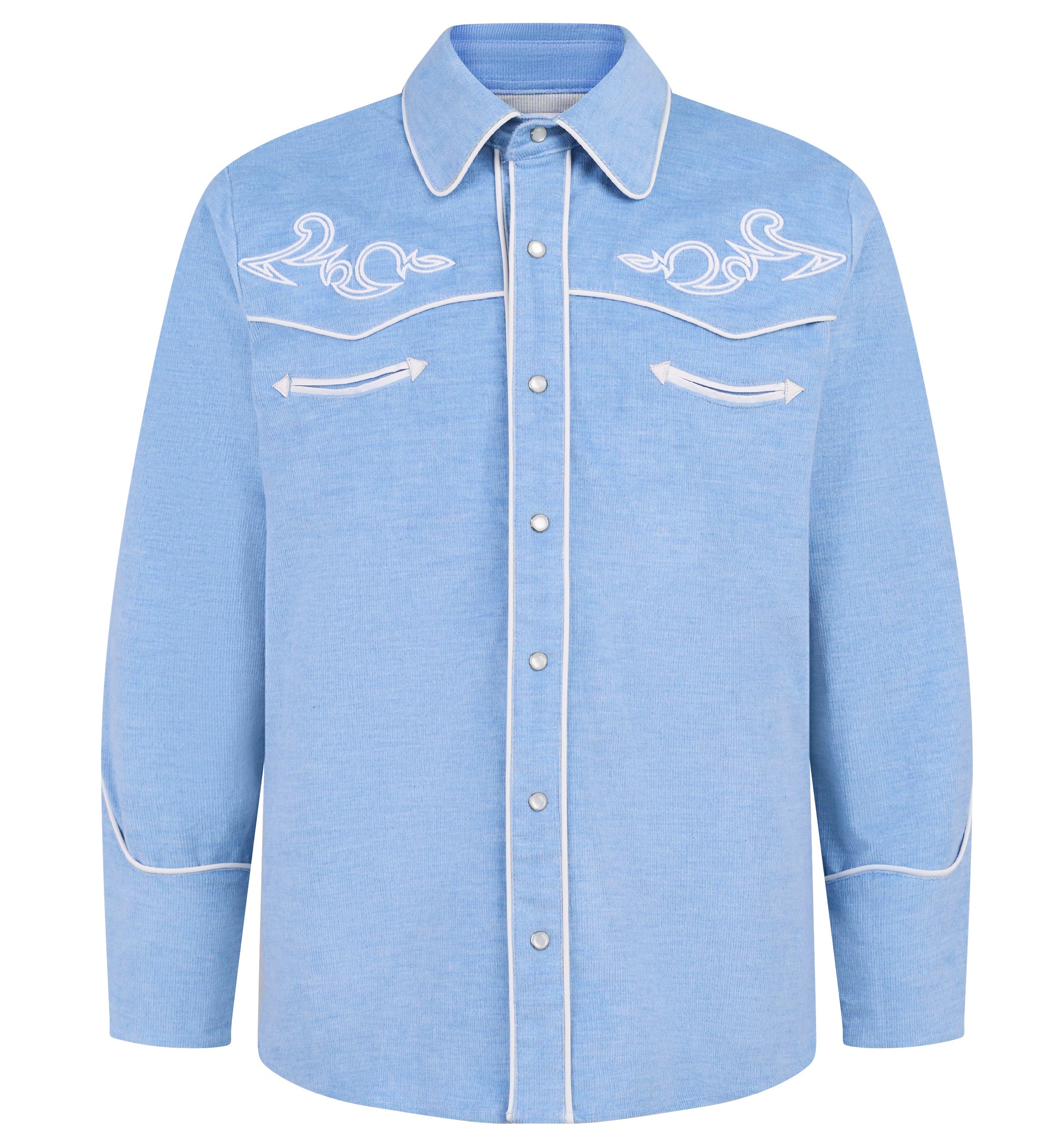 Blue Moment Western Cowboy Shirt
