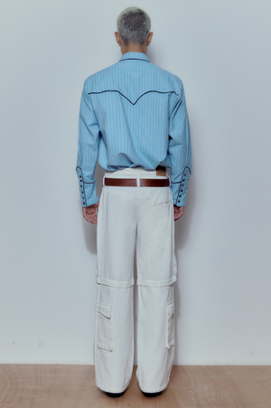 Uncom White Cargo Pants