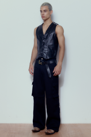 Uncom Black Cargo Pants