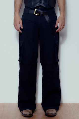 Uncom Black Cargo Pants