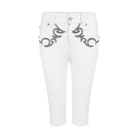Easy White Capri Pants
